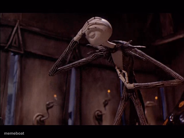 Jack Skellington Facepalm - meme generator image preview