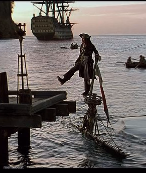 Jack Sparrow dock scene - meme generator image preview