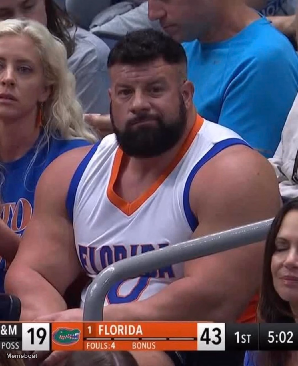 Jacked Florida Gator Fan Final Boss - March Madness - meme generator image preview