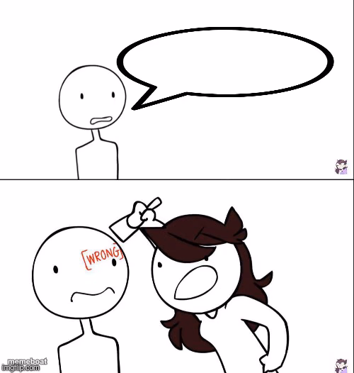 Jaiden animation wrong - meme generator image preview