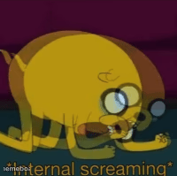 Jake The Dog Internal Screaming - meme generator image preview