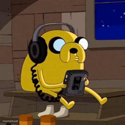 Jake the dog vibing - meme generator image preview
