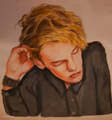 Jamie Campbell Bower drawing