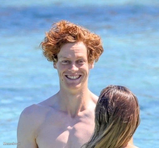 Jannik Sinner's Creepy Smile - meme generator image preview