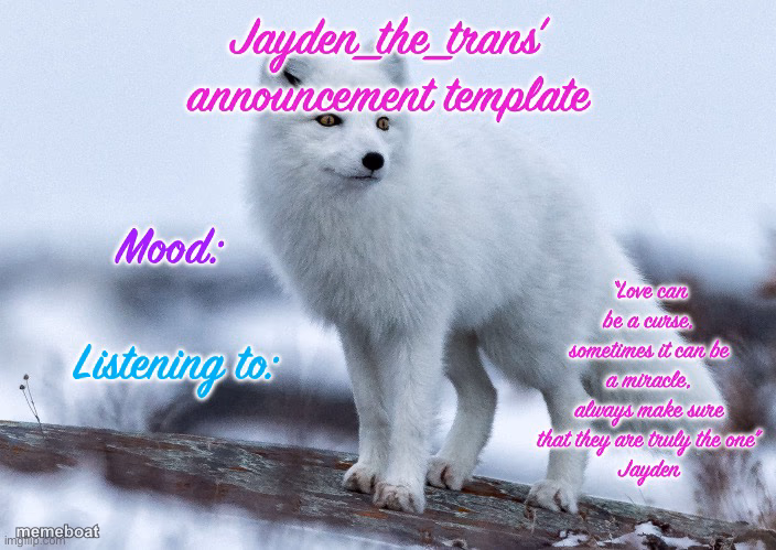 Jayden_the_trans’ announcement template! - meme generator image preview