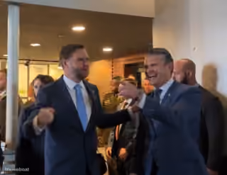 JD Vance and Pete Hegseth Laughing at Protesters