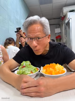 Jensen Huang Pucker Face