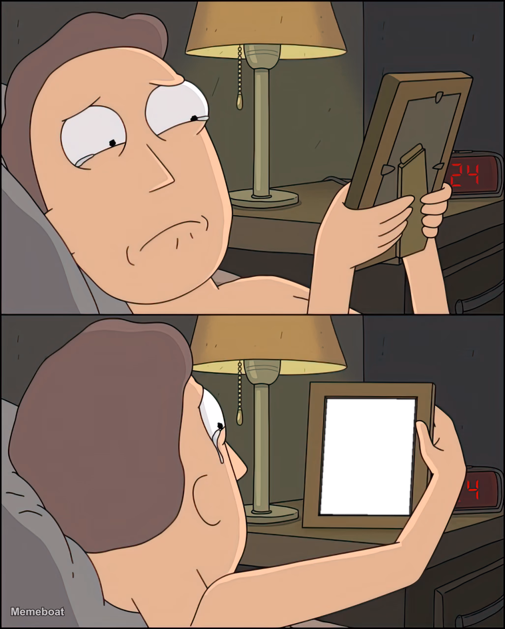 Jerry Crying Empty Picture Frame - meme generator image preview