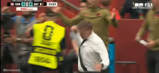Jesse Marsch Excited Reaction