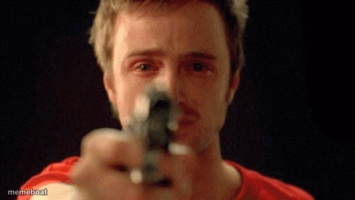 jesse pinkman pointing gun - meme generator image preview