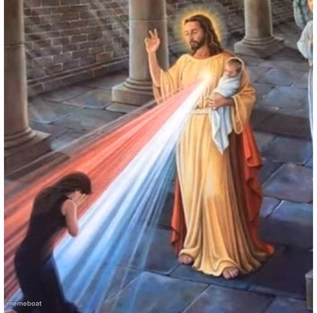 Jesus blessing from the heart - meme generator image preview