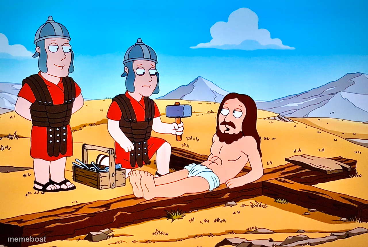Jesus on the Cross - meme generator image preview