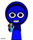 Jevin with gun