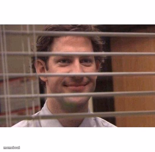 Jim Office Blinds - meme generator image preview