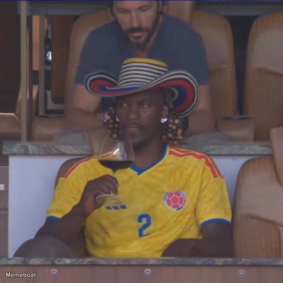 Jimmy Butler Drinking Wine at World Cup - meme generator image preview