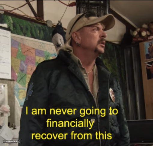 Joe Exotic Financially Recover - meme generator image preview
