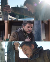 Joel from "The Last of Us" has a panic attack