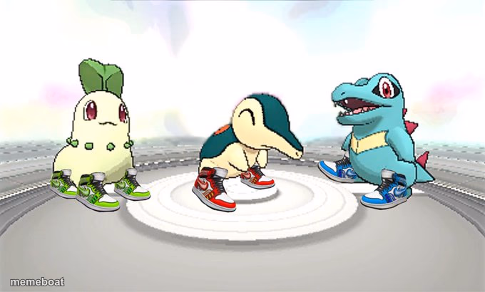 Johto Starters but its the Among Us Drip - meme generator image preview