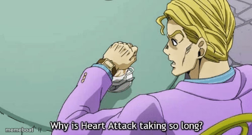 Jojo sheer heart attack - meme generator image preview