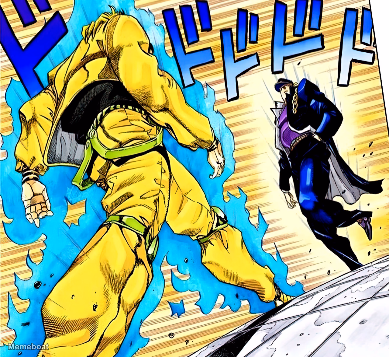 Golden Wind Standoff - meme generator image preview