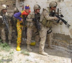 Soldiers Detain Clown - meme generator image preview