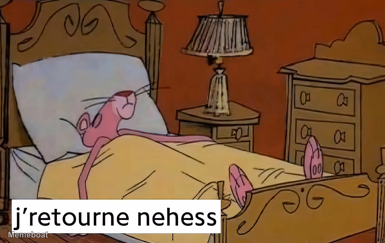 J'Retourne Nehess Pink Panther - meme generator image preview