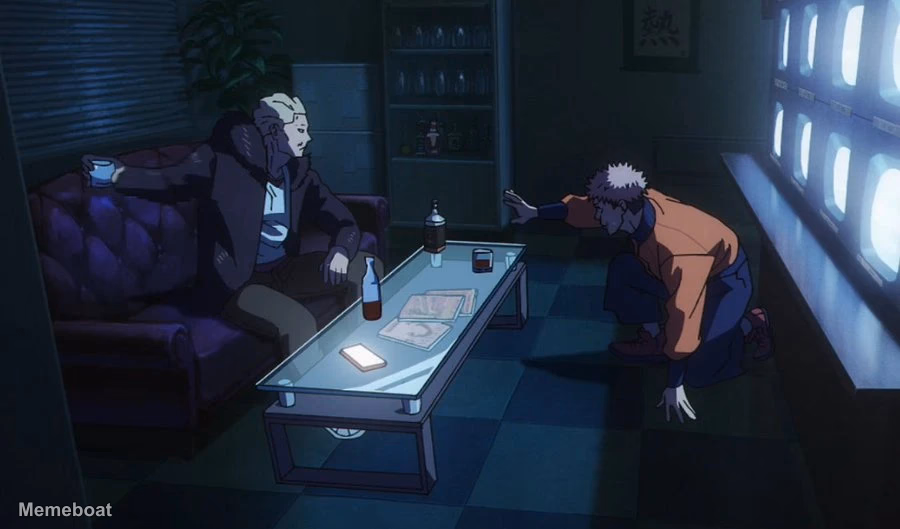Jujutsu Kaisen Yuji Asks Hakari For Help - meme generator image preview