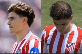 Julian Alvarez Before vs After Hair