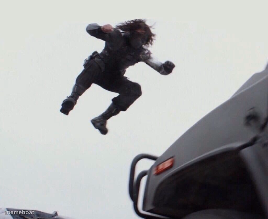 Jumping bucky - meme generator image preview