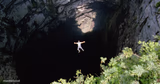 Jumping off cliff