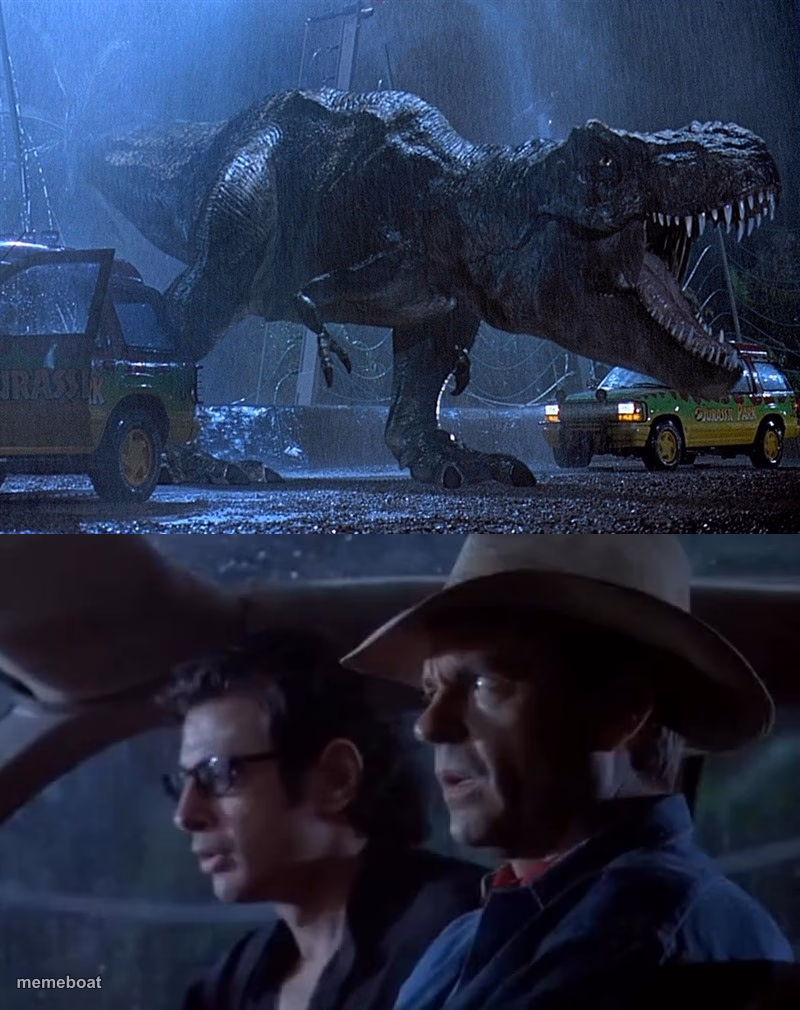 Jurassic park don't move - meme generator image preview