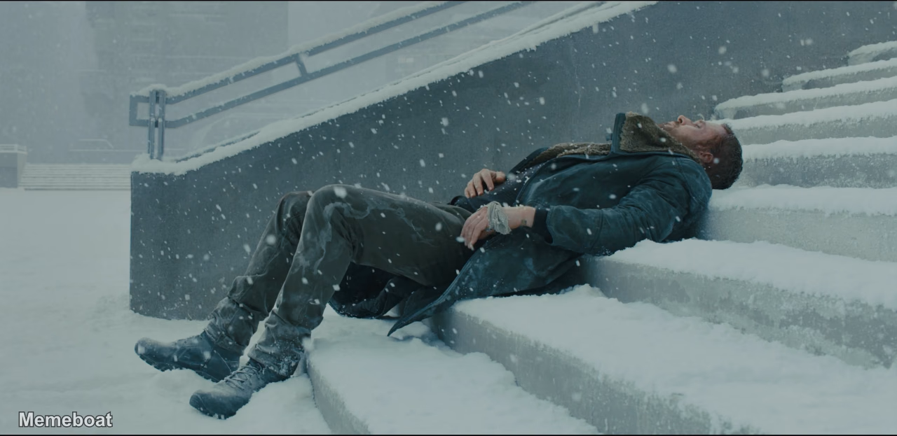 K Bleeding Out Dying - Blade Runner 2049 - meme generator image preview