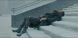 K Bleeding Out Dying - Blade Runner 2049