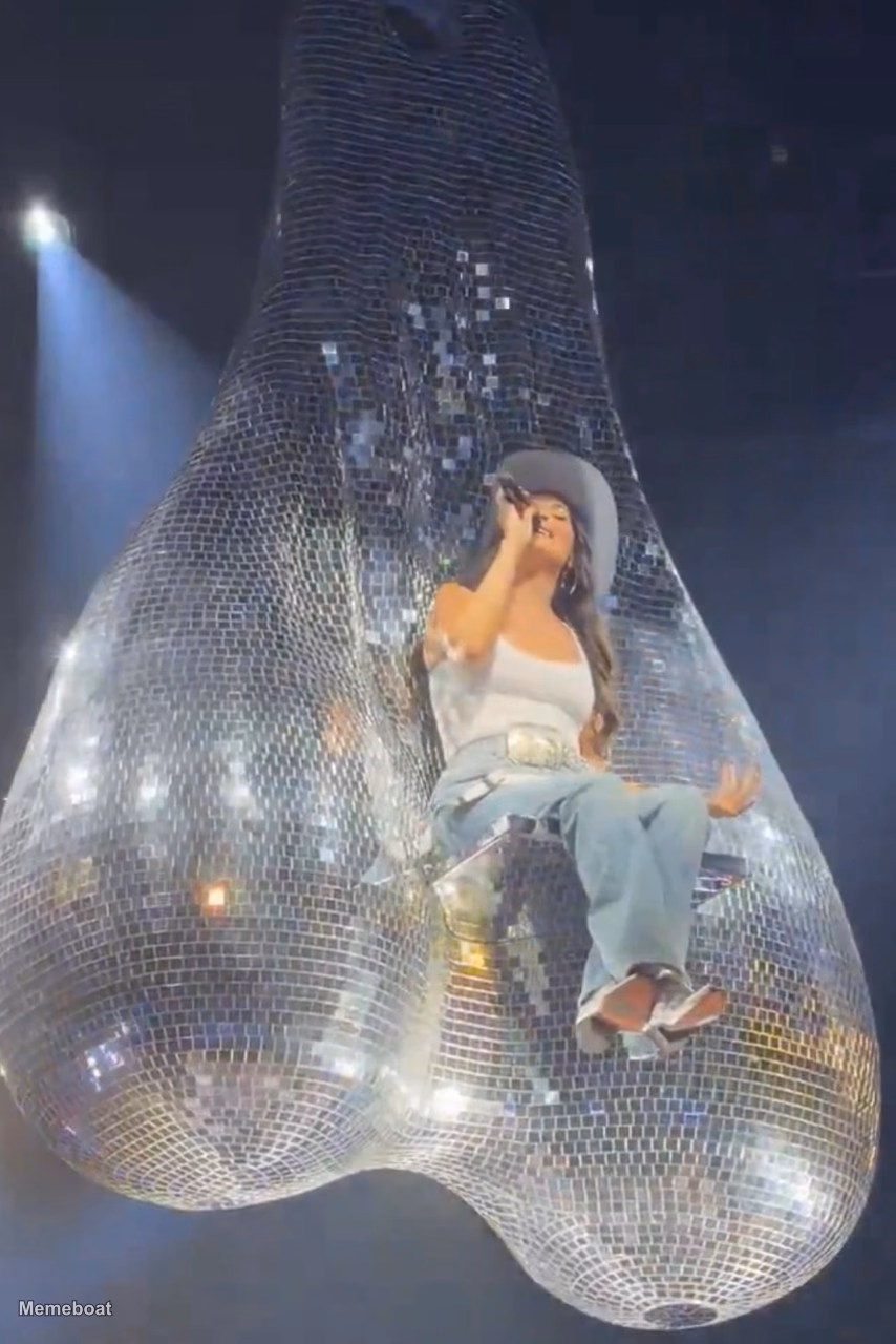 Kacey Musgraves' Nutsack Disco Ball - meme generator image preview