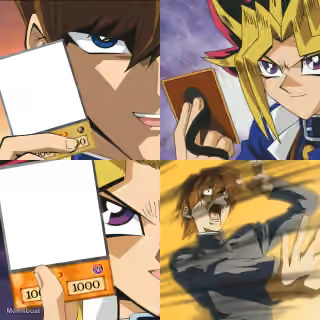 Kaiba's Defeat Yu-Gi-Oh Card Flip Empty Template