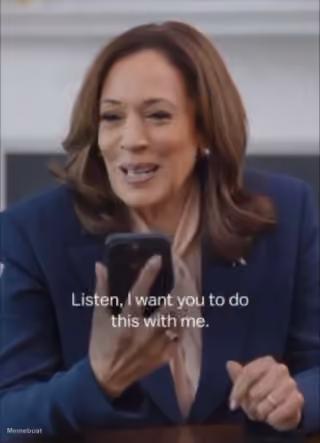 Kamala Talking on a Phone 01