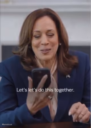 Kamala Talking on a Phone 02