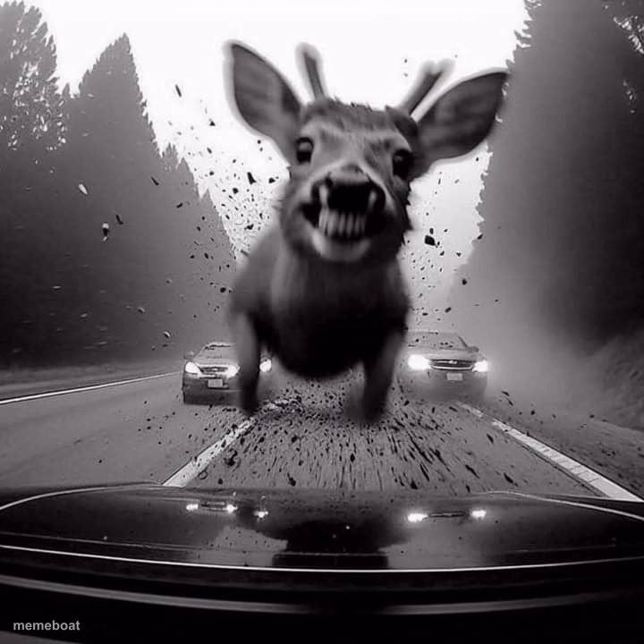 Kamikaze deer - meme generator image preview