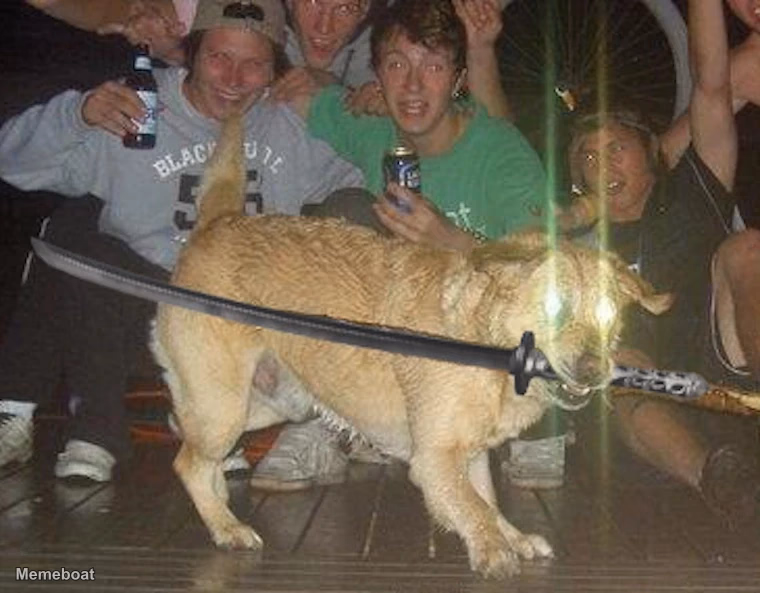 Katana Dog - meme generator image preview