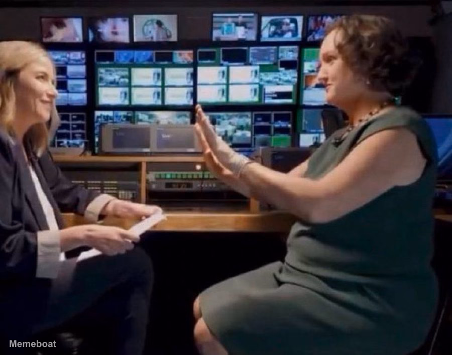 Katie Porter Outburst With Reporter - meme generator image preview