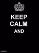 Keep calm blank