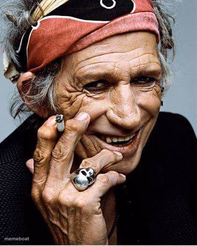 Keith Richards cigarette - meme generator image preview