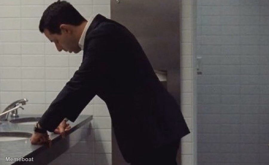 Kendall Roy in the Bathroom - meme generator image preview