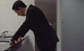 Kendall Roy in the Bathroom