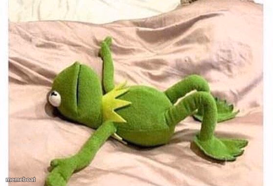 kermit bed - meme generator image preview