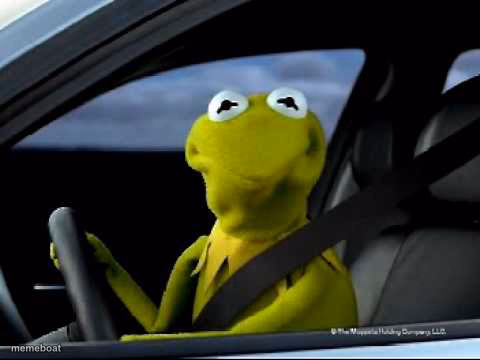 Kermit in Car - meme generator image preview