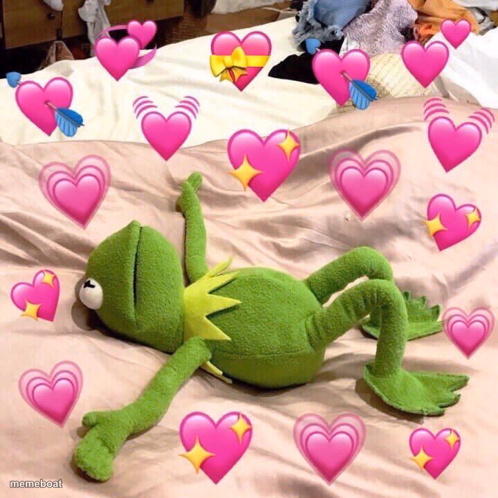 kermit in love - meme generator image preview
