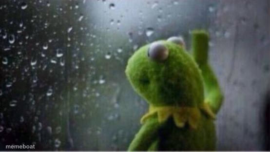 Kermit rain - meme generator image preview