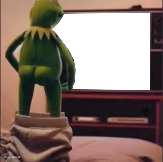 Kermit the Frog Pants Down