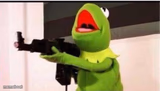 kermit with ak 47